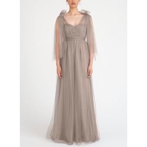 Jenny Yoo Alpine Grey Annabelle Convertible tulle Formal Dress